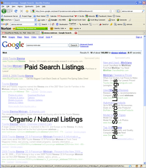 Search Engine Optimization - Organic vs. Paid